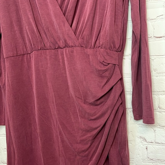 Lulus Endless Poise Mauve Long Sleeve Surplice Tulip Maxi Dress - Picture 5 of 16